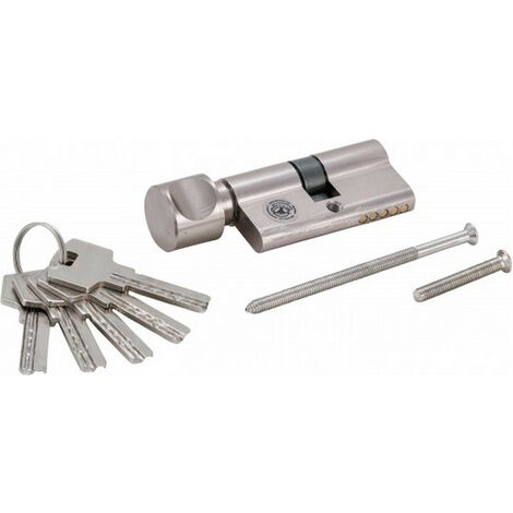 Cylindre de porte Haute sécurité debrayable 30 x 50 mm 5 clés et carte de propriété