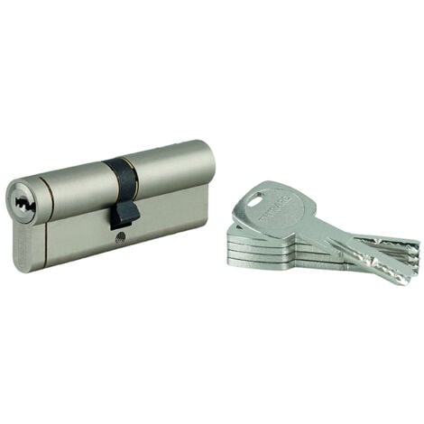 THIRARD Cylindre de serrure débrayable Transit 1, 45x45mm, 5 clés, nickelé