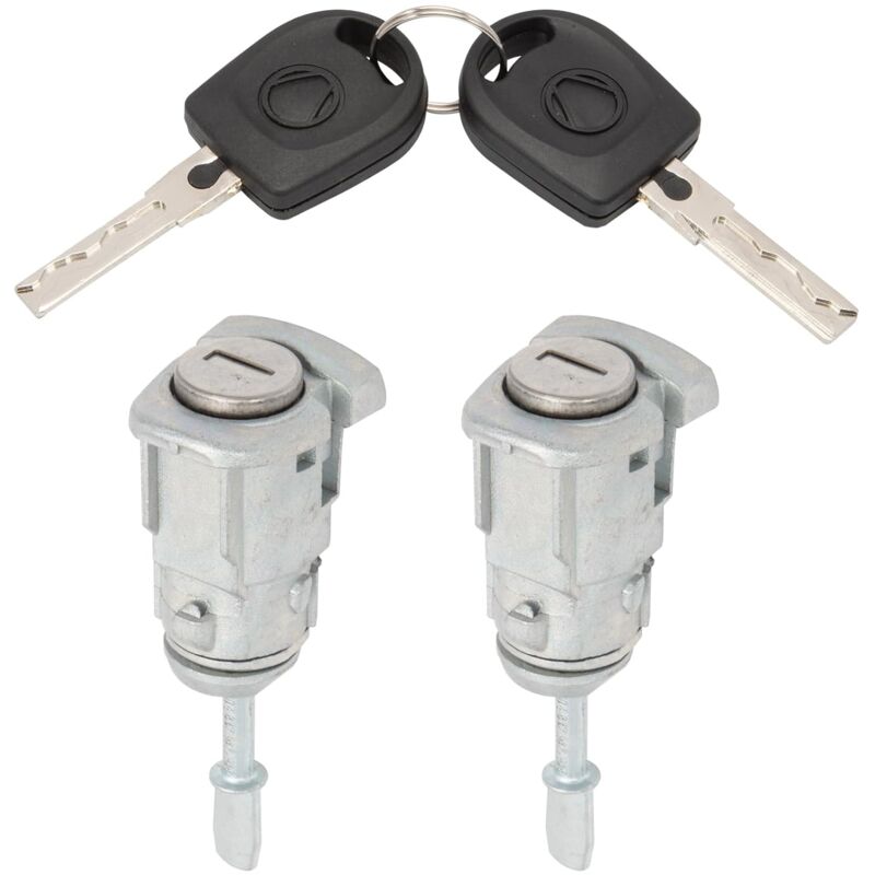 Cylindre de serrure pour Golf IV Bora Fabia 604837167 604837168 - Clé de serrure de porte - Noyau de serrure de sécurité de véhicule gauche + droite