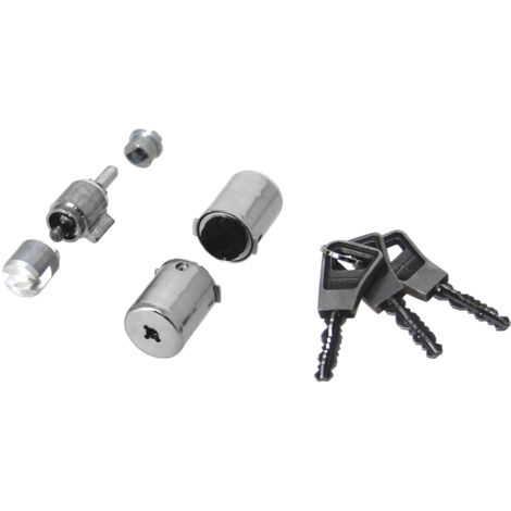 Cylindre de serrure SUPERSURETE chromé 26mm – Protection renforcée – 3 clés – Compatible Bricard – Installation facile