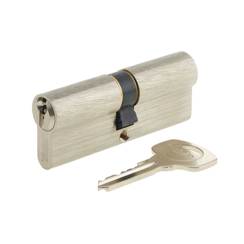 Cylindre de serrure Yale YC500+ - 5 goupilles - porte extérieure/intérieure - 30x30mm Cylindre de serrure Yale YC500+ - 5 goupilles - porte extérieure/intérieure - 30x30mm