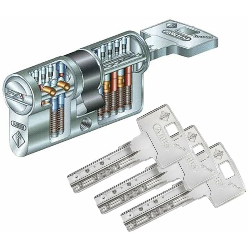 Cylindre de très Haute Sécurité Abus bravus 2000 45x10 - Alu