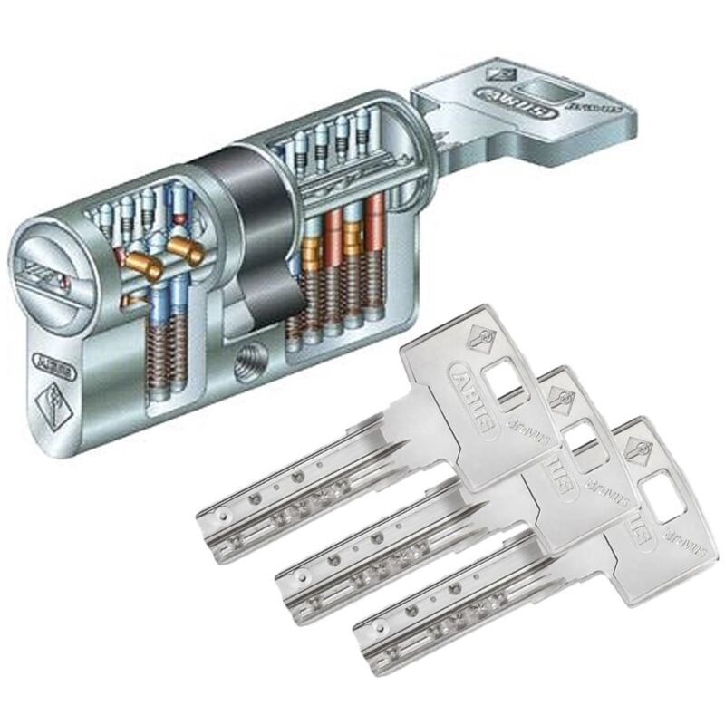 Cylindre de très Haute Sécurité Abus bravus 2000 35x10 - Alu