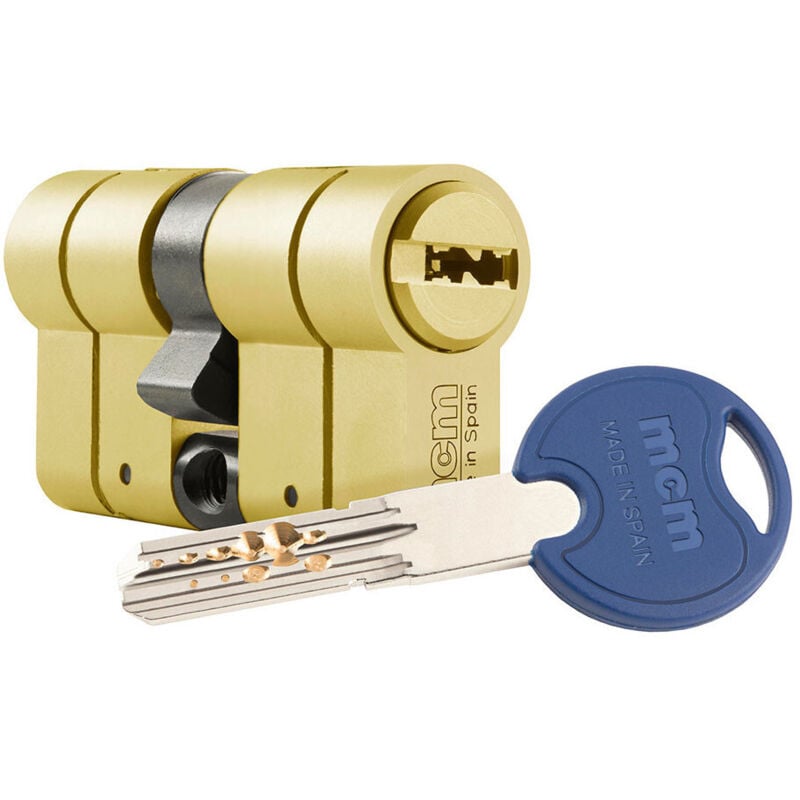 Cylindre scx+ de haute sécurité anti-effraction, anti-bumping et anti-picking. 30-40 laiton et double embrayage. scx+de:30-40 MCM