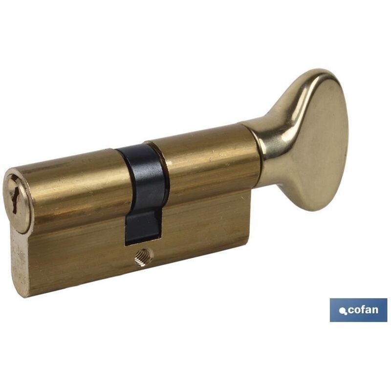 Cylindre avec bouton en laiton 30/40 - Came longue