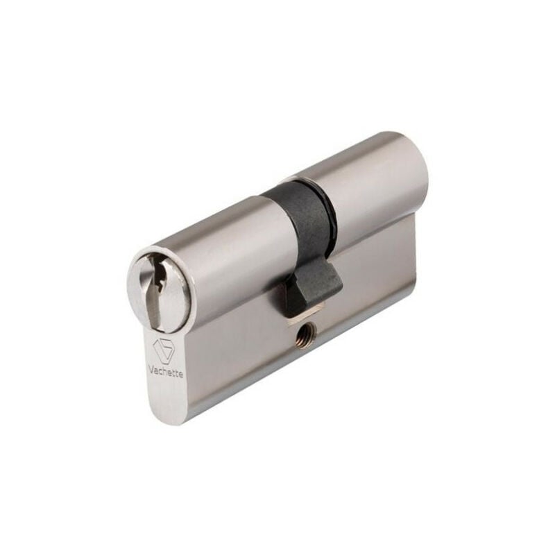 Cylindre double entrée Vachette V5 Argent n/a 30 mm 30 mm Nickelé Cylindre double entrée