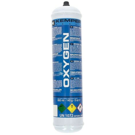 Cylindre d'oxygène de rechange pour chalumeau
