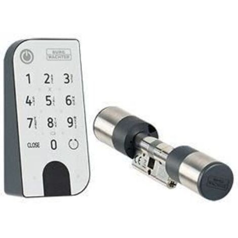 Cylindre électronique BURG-WÄCHTER secuENTRY easy 7601 avec clavier rétroéclairé IP53