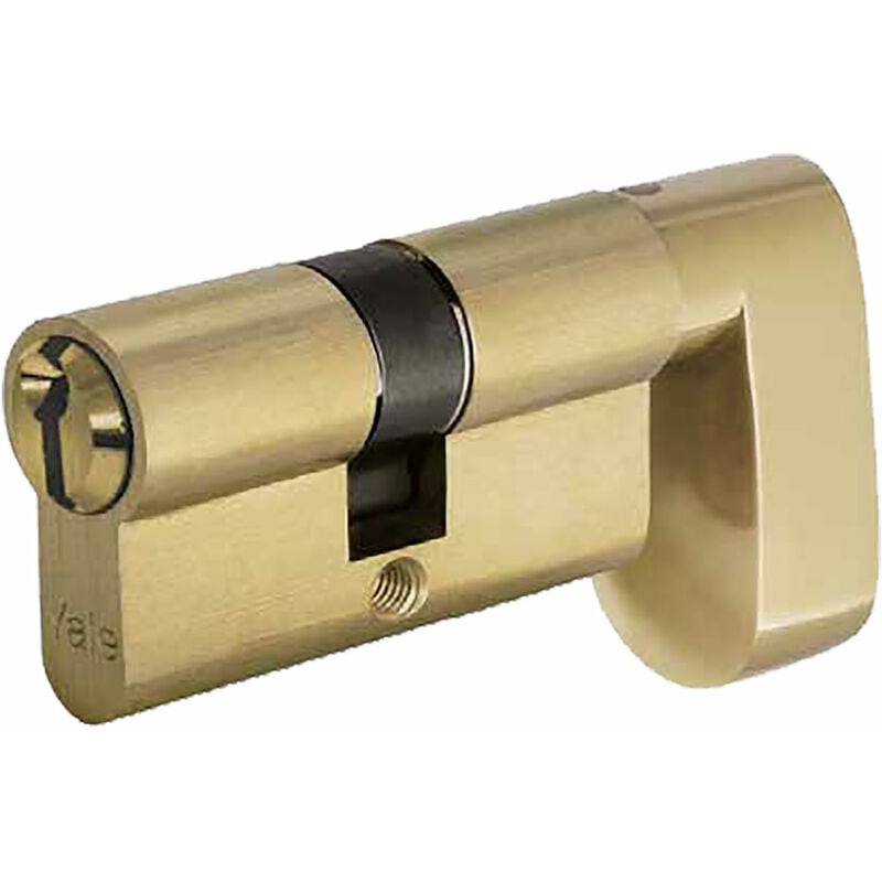 Cylindre En Forme Avec Bouton Tombant Pour Portes Ba Mm 30+10+30 = 70 (35+35) Laiton