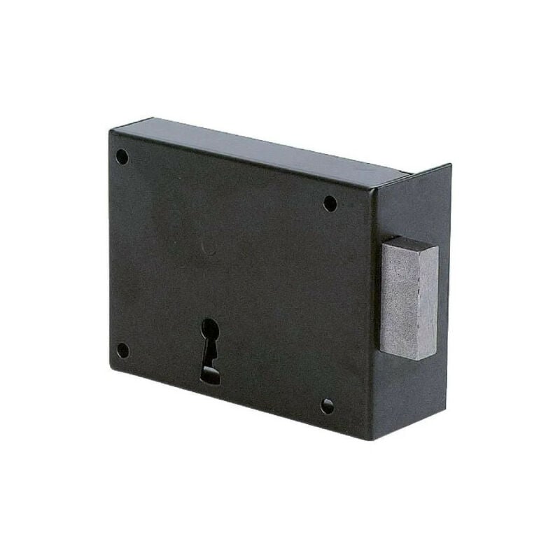 Serrure monopoint à pêne dormant seul Noir 95 Droite Horizontale 105 mm Époxy 88 mm 95 Pêne do