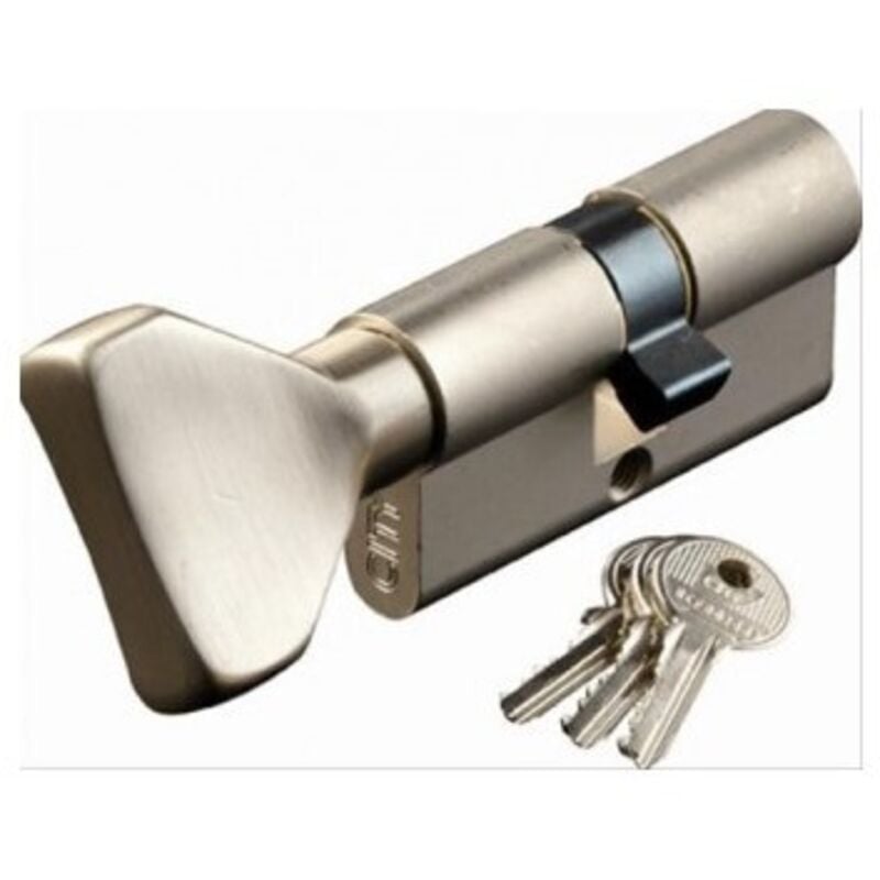 City - 525930307 Cylindre à bouton varié - 30 x 30 - Laiton poli