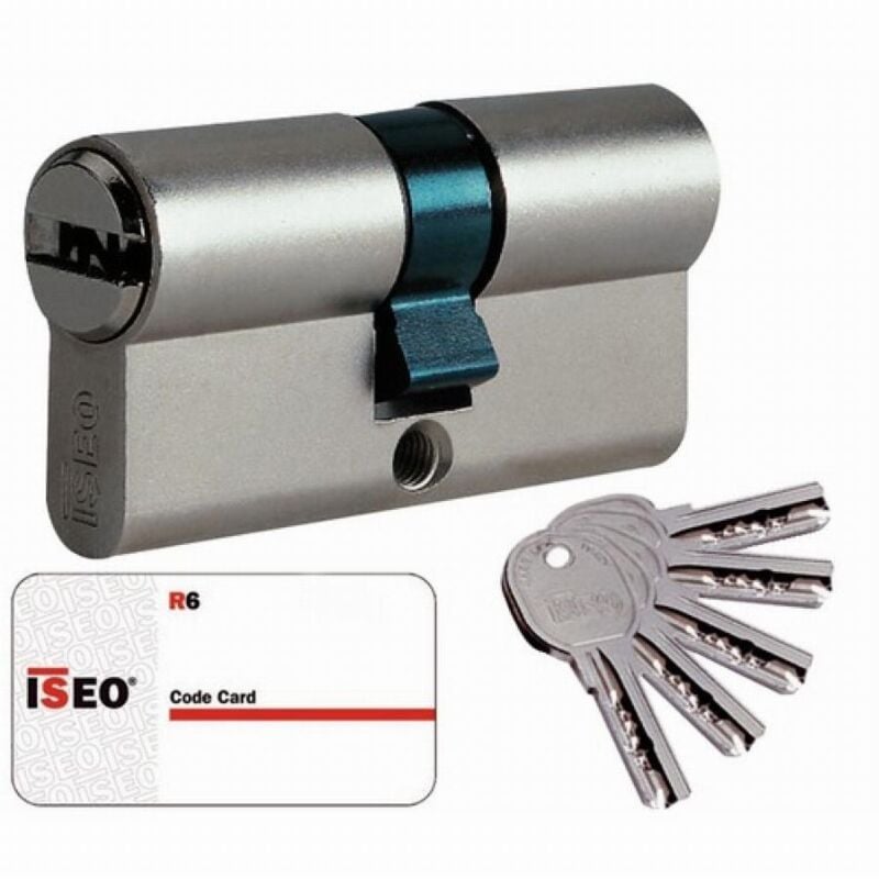 Cylindre double entrée iseo R6 Argent n/a 80 mm 30 mm Nickelé Cylindre double entrée
