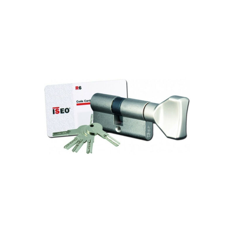 Cylindre à bouton plat iseo R6 Argent n/a 40 mm 40 mm Nickelé Cylindre bouton