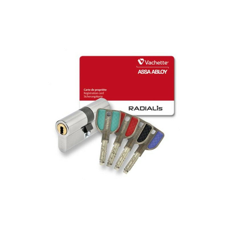 Cylindre double entrée européen - VACHETTE RADIALIS Argent N/A 42.5 mm 42.5 mm Nickelé Cylind