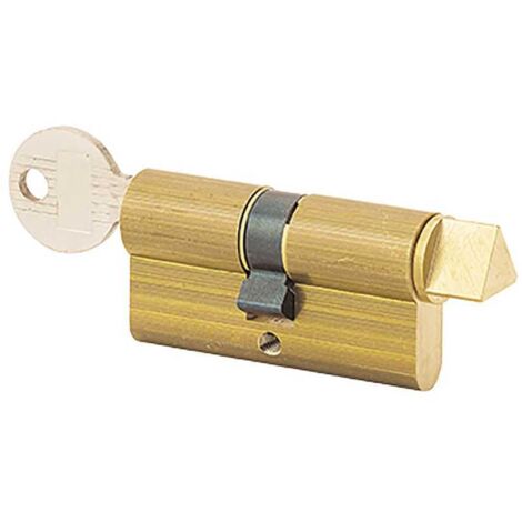 Cylindre européen THIRARD TE11053931 11 mm clé triangulaire demi-cylindre à bouton laiton