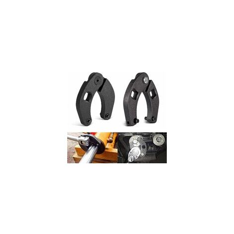 Cylindre hydraulique 1266 & 7463 - Lot de 2 clés à écrou réglable - Grande et petite taille