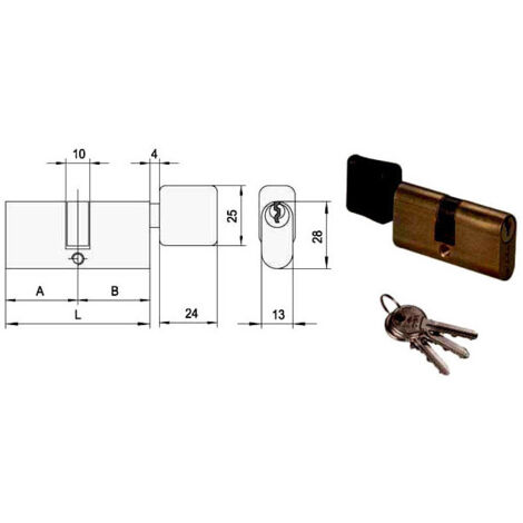 Cylindre Inf. Ov. 55,4-27,7-27,7 P08230-02-0 Cisa