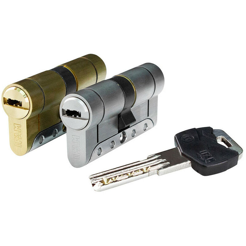 Cylindre iridium m irm3030lc laiton 60mm (30+30mm) came courte 13mm. avec 5 clés de sécurité. Ifam