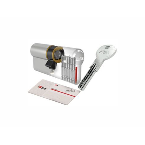 Cylindre Iseo R6 Plus 35x55 mm profil europA en 5 clA s + 1 pour chantier avec papier
