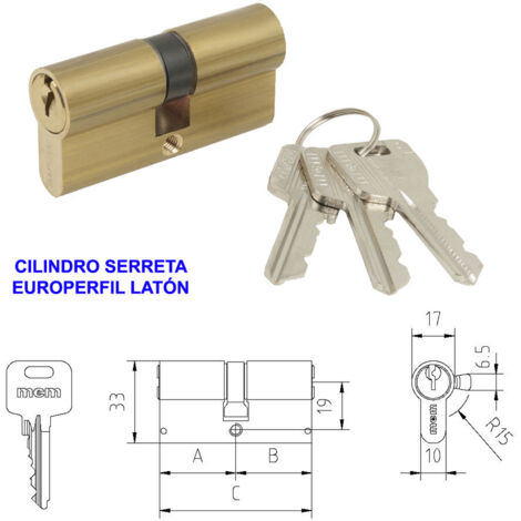 Cylindre MCM Europeprofile E-7035x35 R-15 Lat 1301/2501