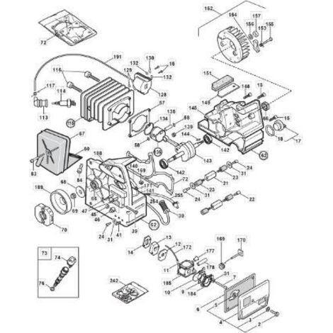 CYLINDRE - PISTON D.38 X P34S ORIGINE STIGA - 8540600