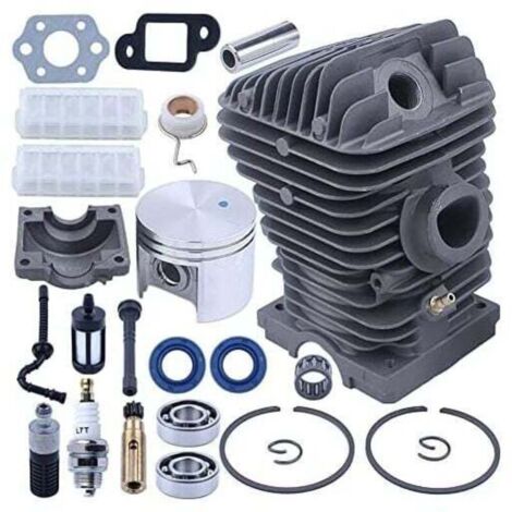 Cylindre piston moteur thermique pour tronçonneuses Stihl 025 023 MS250 MS230 – Kit complet avec pièces de rechange – Compatible 1123 020 1209 1123 021 2500 1123 358 7701