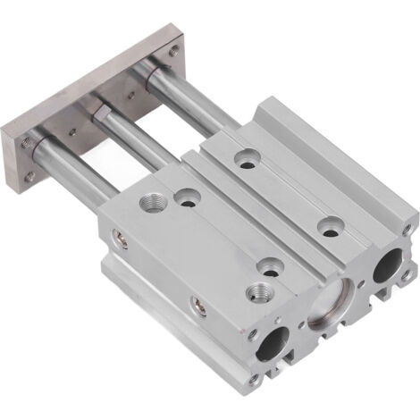 Cylindre pneumatique à 3 tiges en alliage d'aluminium, alésage de 20mm, course de 40mm, double Action PT1/8