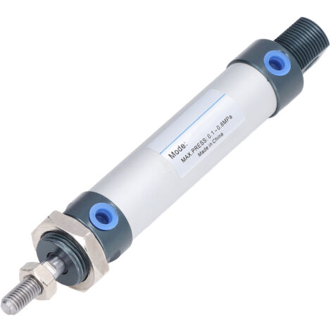 Cylindre pneumatique Mini 20mm alésage Double Action 0.1-0.8Mpa alliage d'aluminium MAL20MAL20x50mm/1.97in course