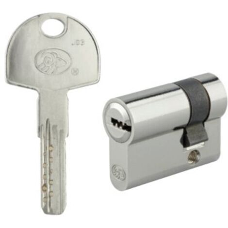 Cylindre premium HS50 30/30mm à bouton avec 5 clés horizontales et carte de propriété