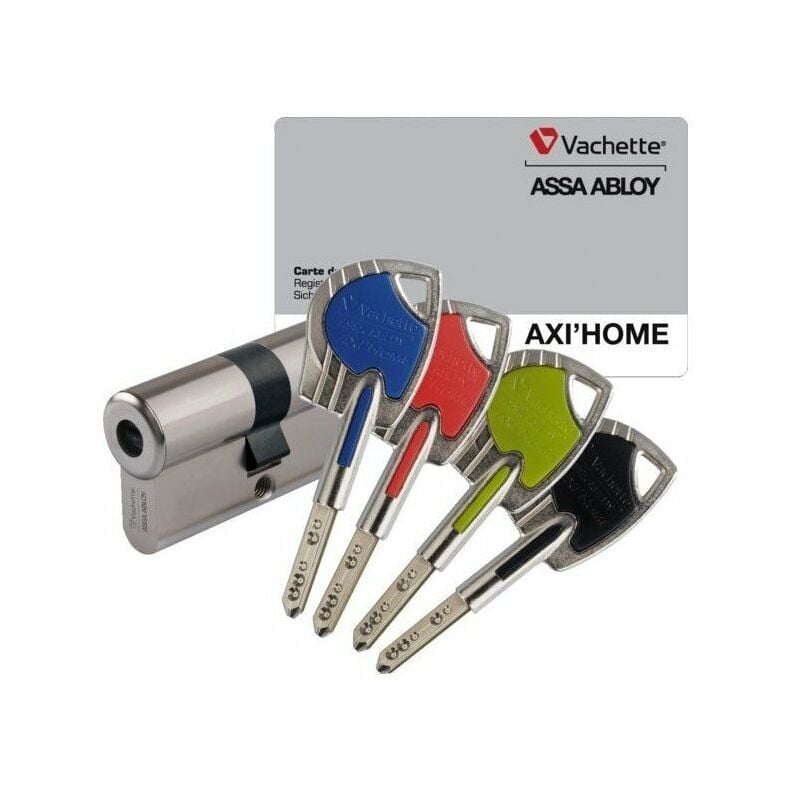 Cylindre profile axi'home a2pdouble 30 x 10 nickele avec 4cles coule