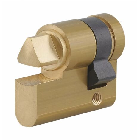 Thirard – Cylindre de serrure 30x10 mm – 5 goupilles en maillechort – Déverrouillage clé pompier – 3 clés en acier nickelé