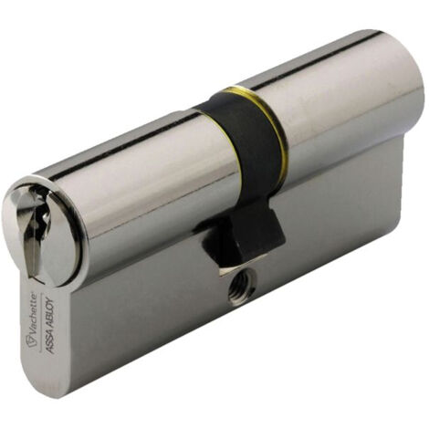 Cylindre Profile Serie Eco Nickele Double 55 X 55 Mm - 3 Cles