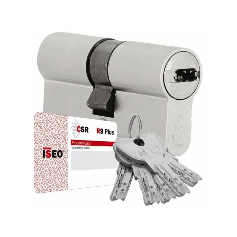 Isé - Cylindre R9+ 30b30mm Debrayable - 5 Cles - Varie -nickele