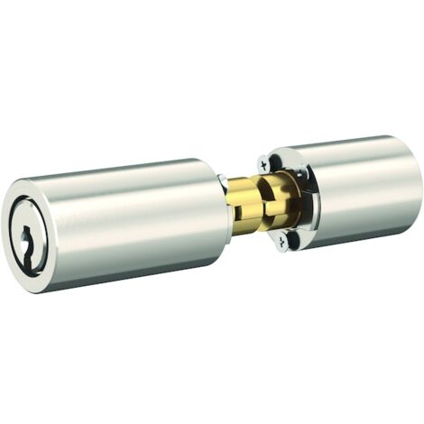 Cylindre rond 35/DZ28+50/NI/AK591 nickelé - 45 mm - DORMAKABA