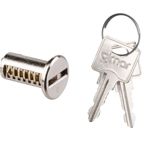 Cylindre interchangeable sur numéro pour serrure meuble – Longueur 21 mm – Fabriqué en France – Remplacement sécurisé – Grappin Annat