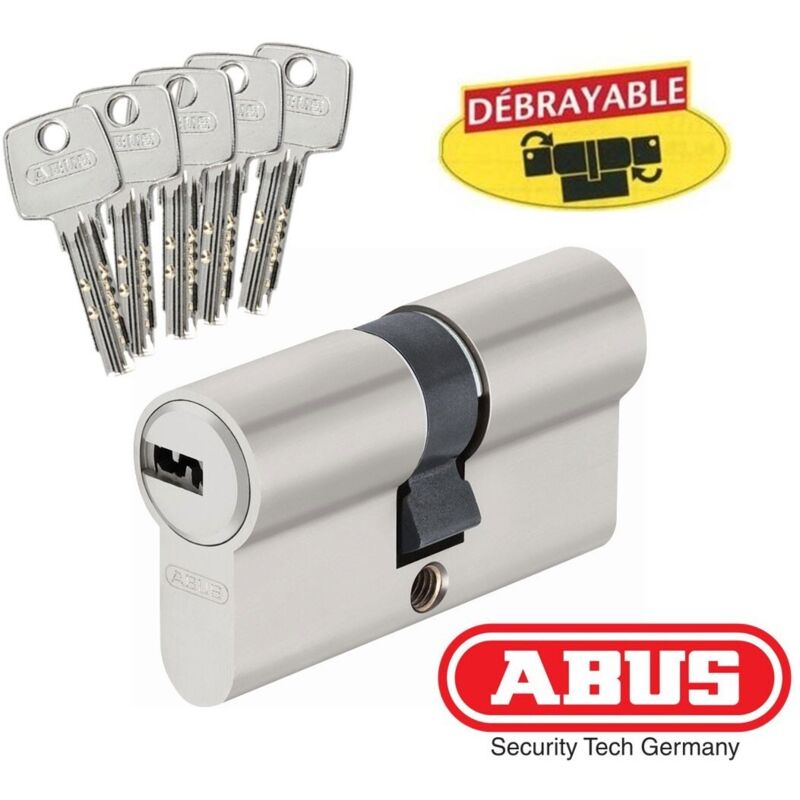 Abus - Cylindre ec-s 45x55 mm Nickelé Mat Varie