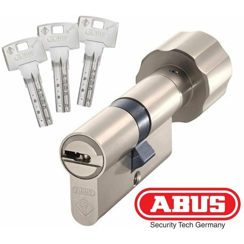 Cylindre serrure Abus Bravus 4000 35boutonx50 - Alu