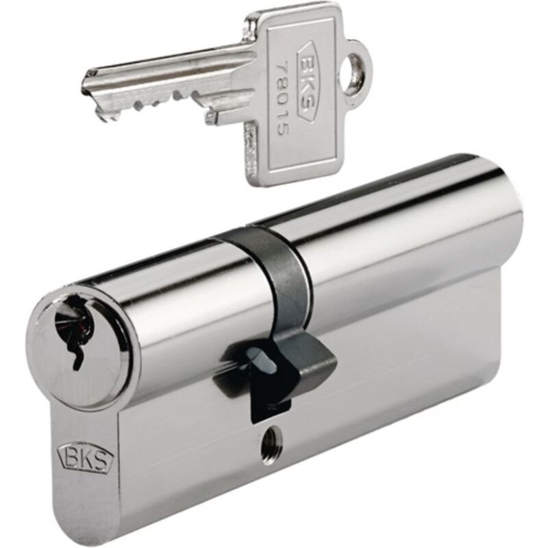 Cylindre serrure double pz 8812 60/75mm Fonction d'urgence et de danger des deux côtés Nbre 3 touches différentes. BKS