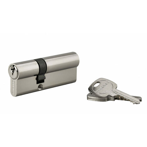 Thirard – Cylindre de serrure 30 x 50 mm – Panneton anti-arrachement – Mécanisme 5 goupilles – 3 clés en laiton nickelé