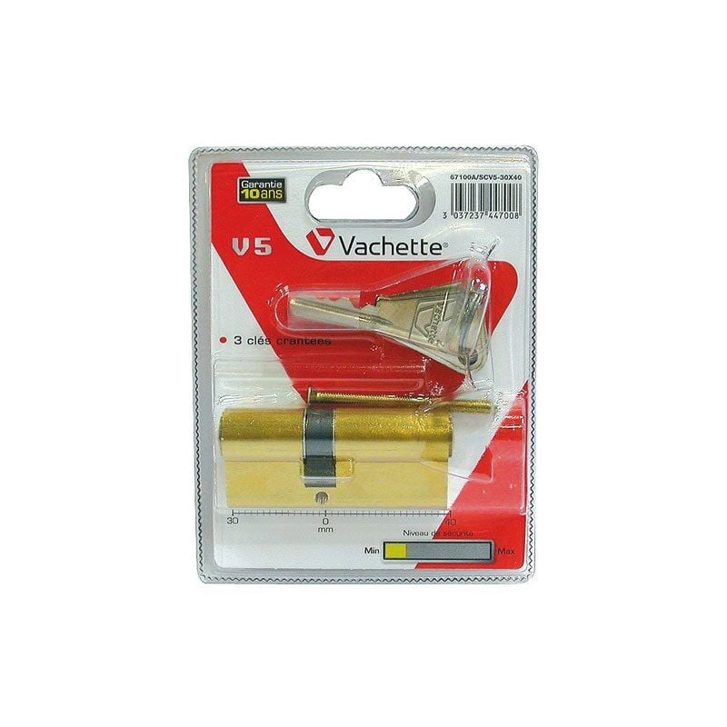 Cylindre v5 70 30x40 laiton 67100asc - Vachette