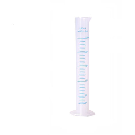 Cylindres gradués en plastique transparent de 250 ml,Gobelet doseur cylindrique en plastique,Pour laboratoire, outils de mesure, liquides, verrerie et articles de laboratoire
