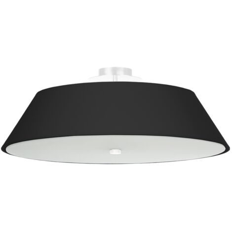 Cylindrical Flush Light Black 60cm E27 Zylindrisches Spüllicht Schwarz 60cm E27