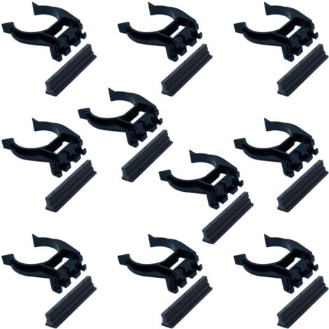 Cylingcolors - 10 Clip per Trapano a Forma di Coda di Albero, in plastica, per mobili, 28 mm, 34 mm, per Cucina, Bagno, Diametro 34 mm (Coda di Albero)