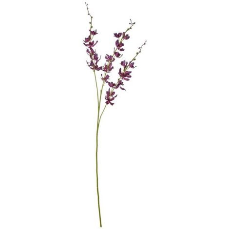 Cymbidium Spray (Single Stem Flower) - Plastic - L10 x W24 x H95 cm - Purple