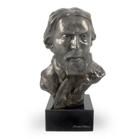 Cyprian Kamil Norwid - busto en mármol, estatuilla de un personaje famoso, decoración para oficinas, escuelas y hoteles de Art-Dog