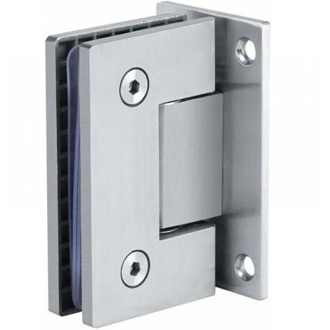 Cyslmuk – 90° Glass Door Clamp Hinge – High Carbon Black Steel – Glass Thickness 8-12mm – Max Load 36kg – For Frameless Showers
