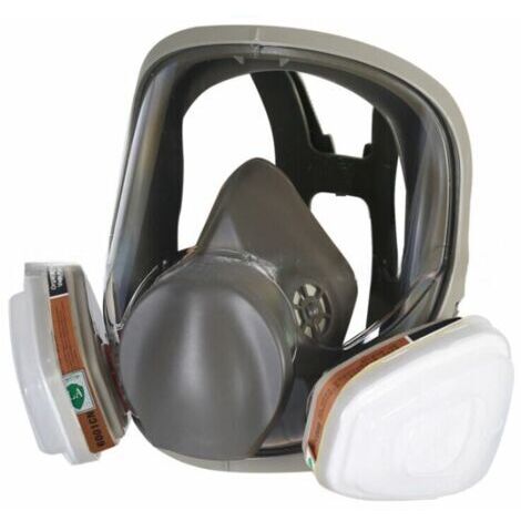 Cyslmuk – Maschera protettiva integrale in silicone – Set da 7 pezzi con scatola filtro – Comfort ottimale e vestibilità personalizzata