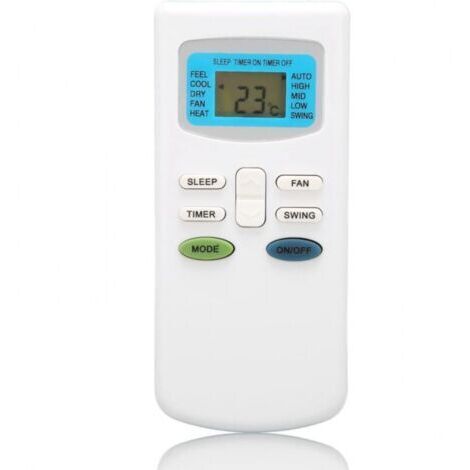 Cyslmuk – Télécommande universelle pour climatiseur – Compatible TCL, Dronic, Klimaire, Pioneer – Alimentation par batterie – Matériau ABS durable