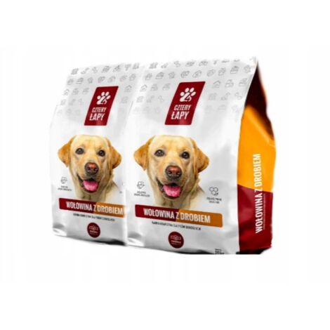 Cztery Paws Premium manzo/pollame 10 kg x 2 pezzi