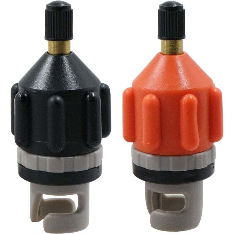 Image of D 2 Set SUP Pumpenadapter - für Kanu, Kajak, Paddel, Schlauchboot, 2 Stück (Schwarz, Orange) FLITI